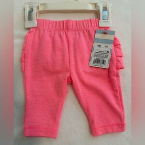 Cat & Jack Newborn Pink Ruffle Butt Leggings – NWT